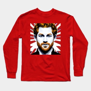 Prince Harry Pop Art Long Sleeve T-Shirt